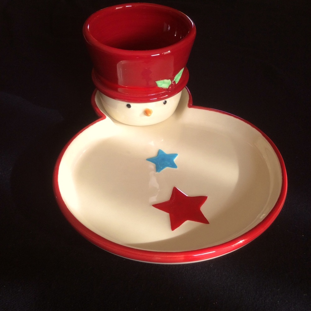 NWOT Russ Berrie & Co. Dish w/Side Cup